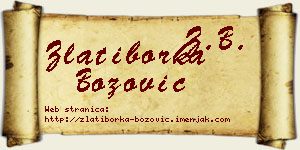 Zlatiborka Božović vizit kartica